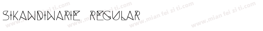 Sikandinarie Regular字体转换